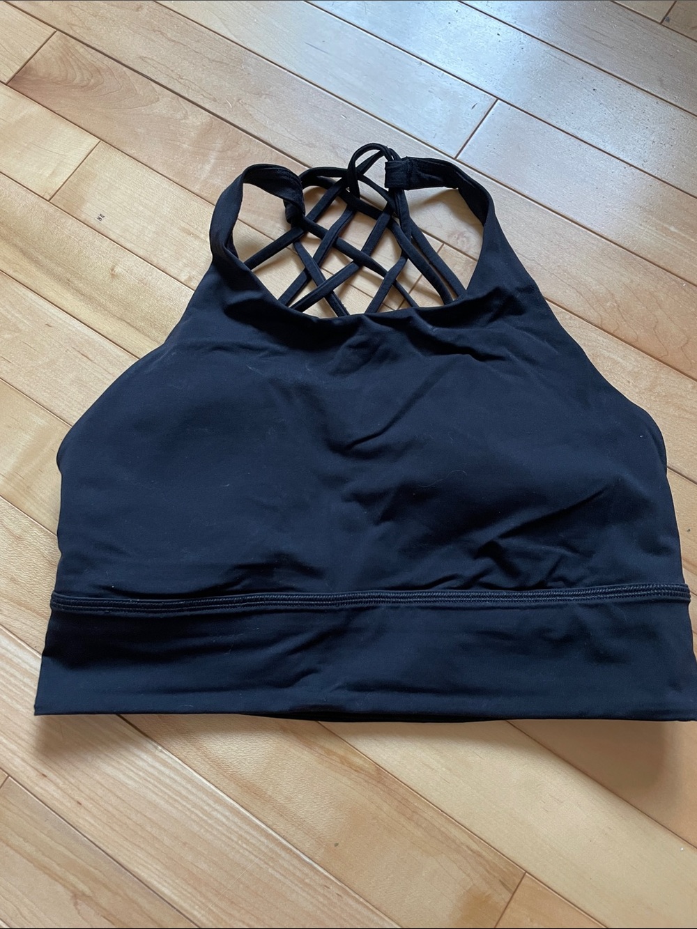 Lululemon Free to Be High-Neck Longline Bra Wild โ Size 10 โ Black